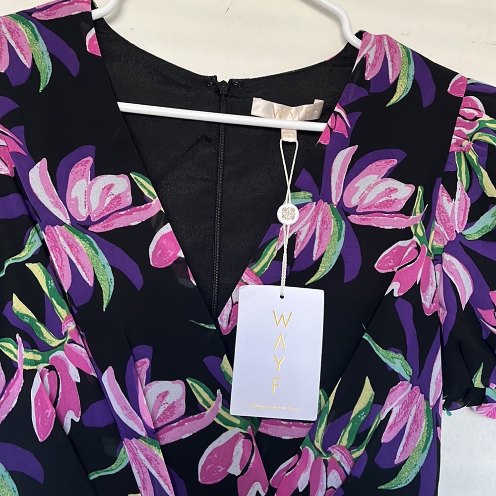 WAYF Floral Ruffle layered maxi dress - Picture 3 of 7